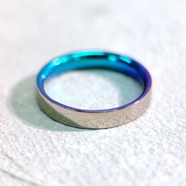 裏で楽しむ 4mm フラットリング チタン製